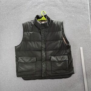 Cabela's Men Jacket XL Green Vest Goose Down Puffer 550 Weight